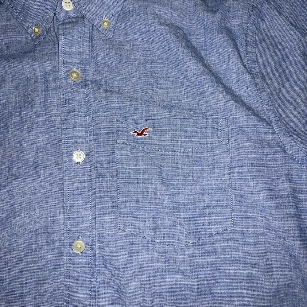 blue button down - image 2